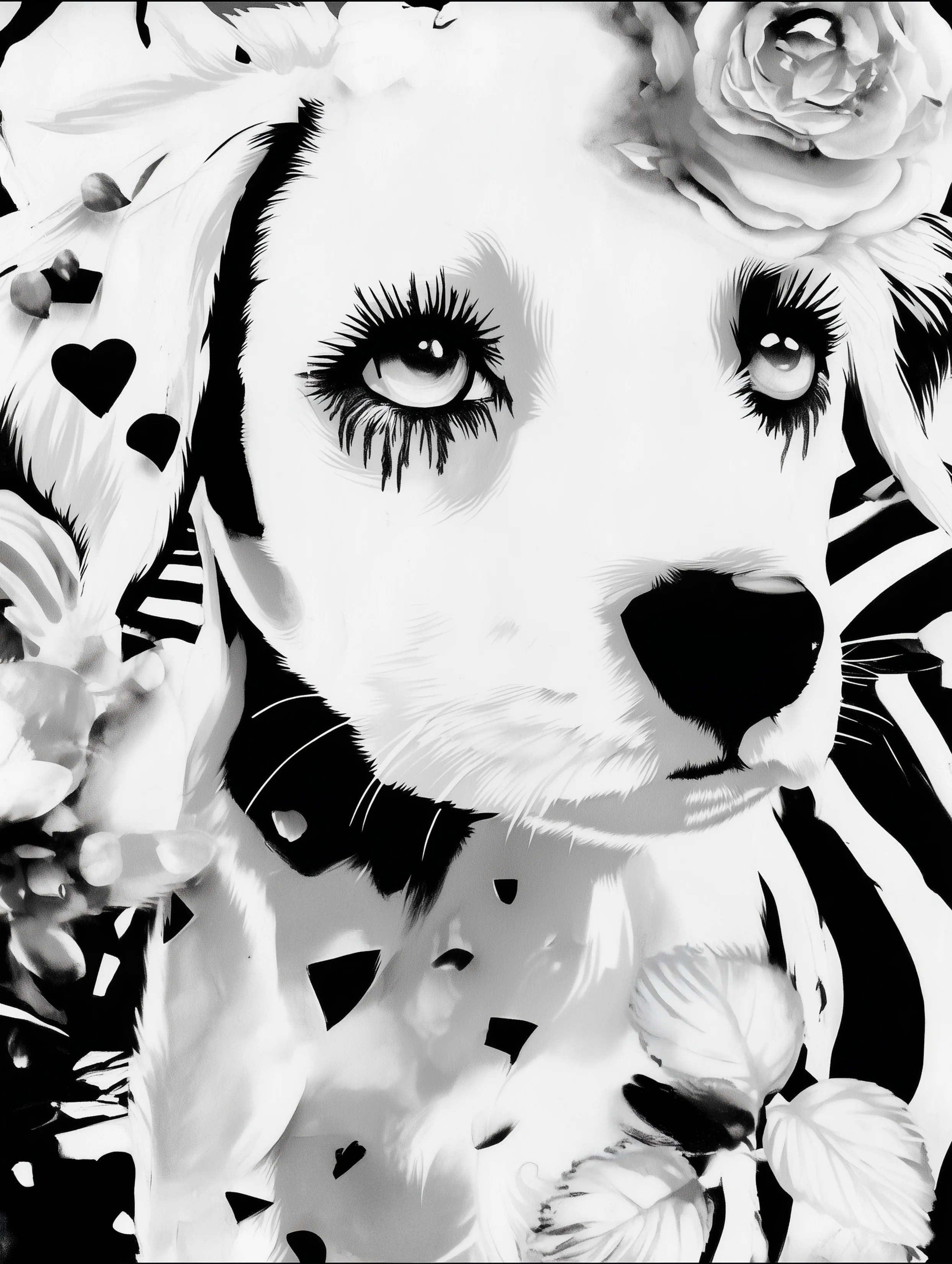 Free printable dog coloring page for adults featuring a sweet labrador